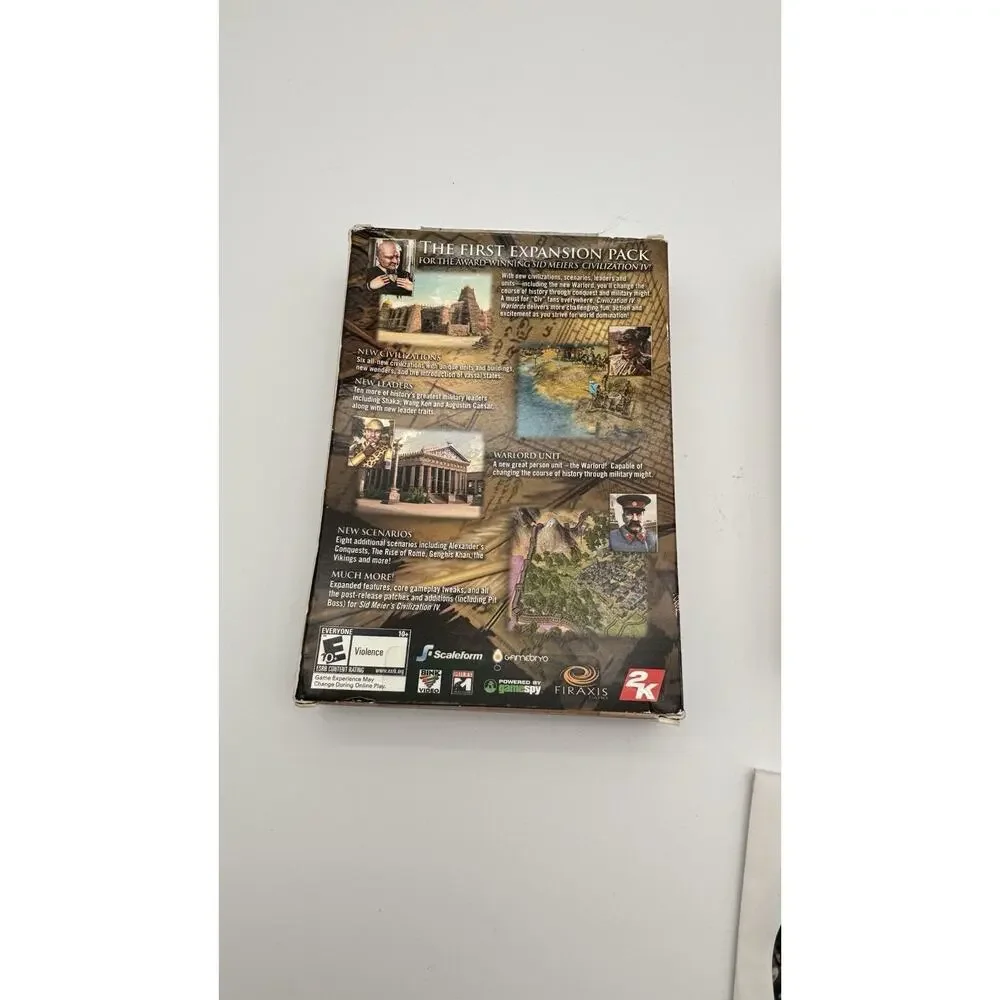 Sid Meier’s Civilization IV Warlords Expansion Pack PC 2006 Very Good Condition